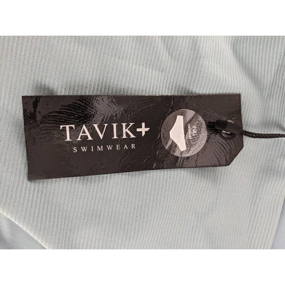 Tavik Ribbed Blue Full Coverage Bikini - Picture 7 of 15